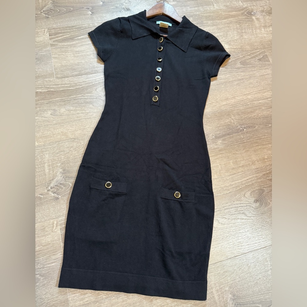 Marciano Black Short Sleeve Dress- Size S - Picture 5 of 6